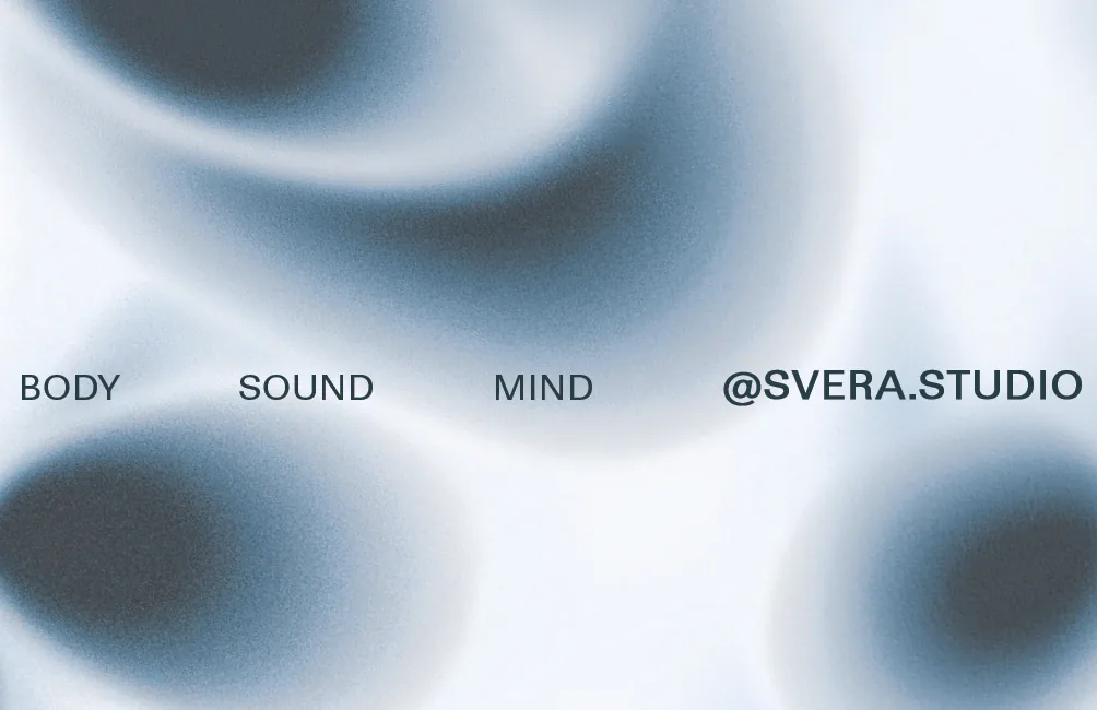 SVERA business card, blue colourway