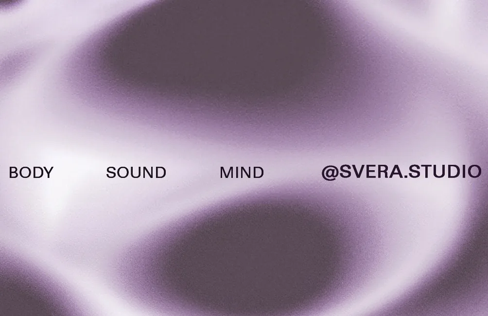 SVERA business card, lilac colourway