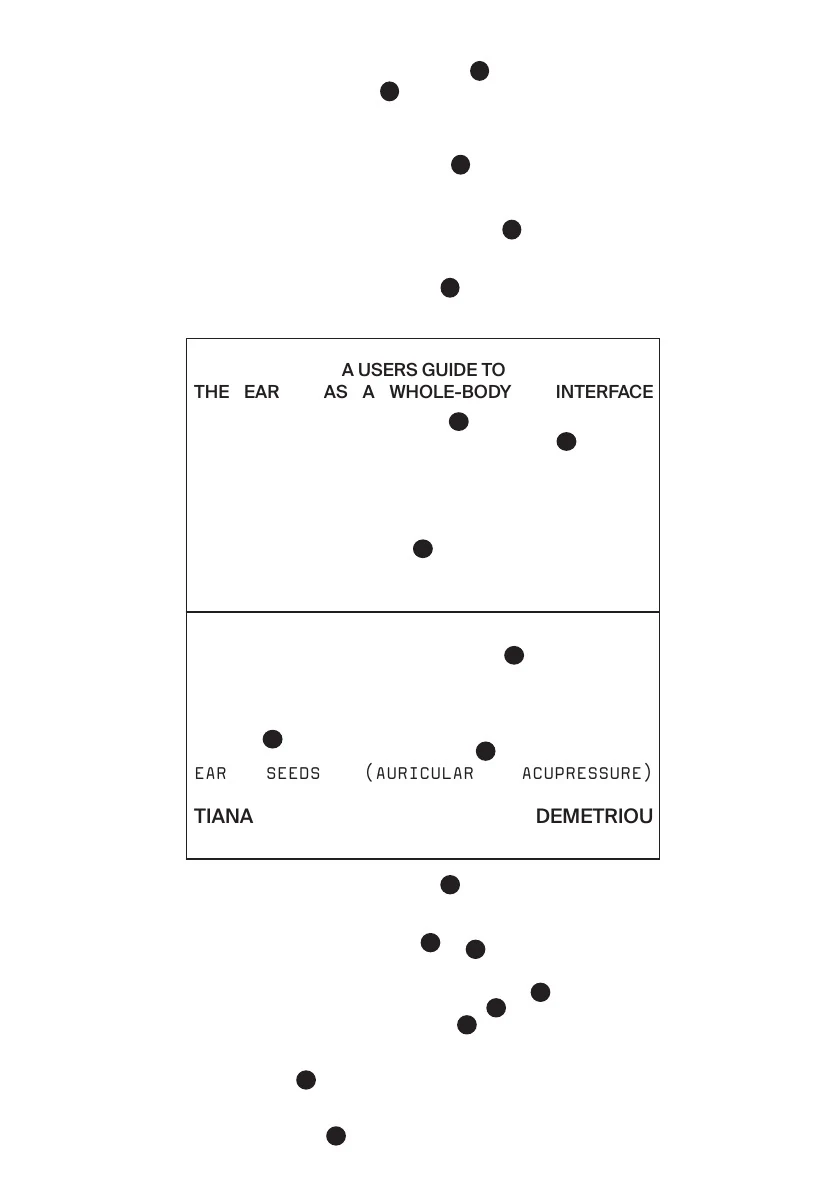 Cover of the Tiana Acupuncture ear seed instruction booklet